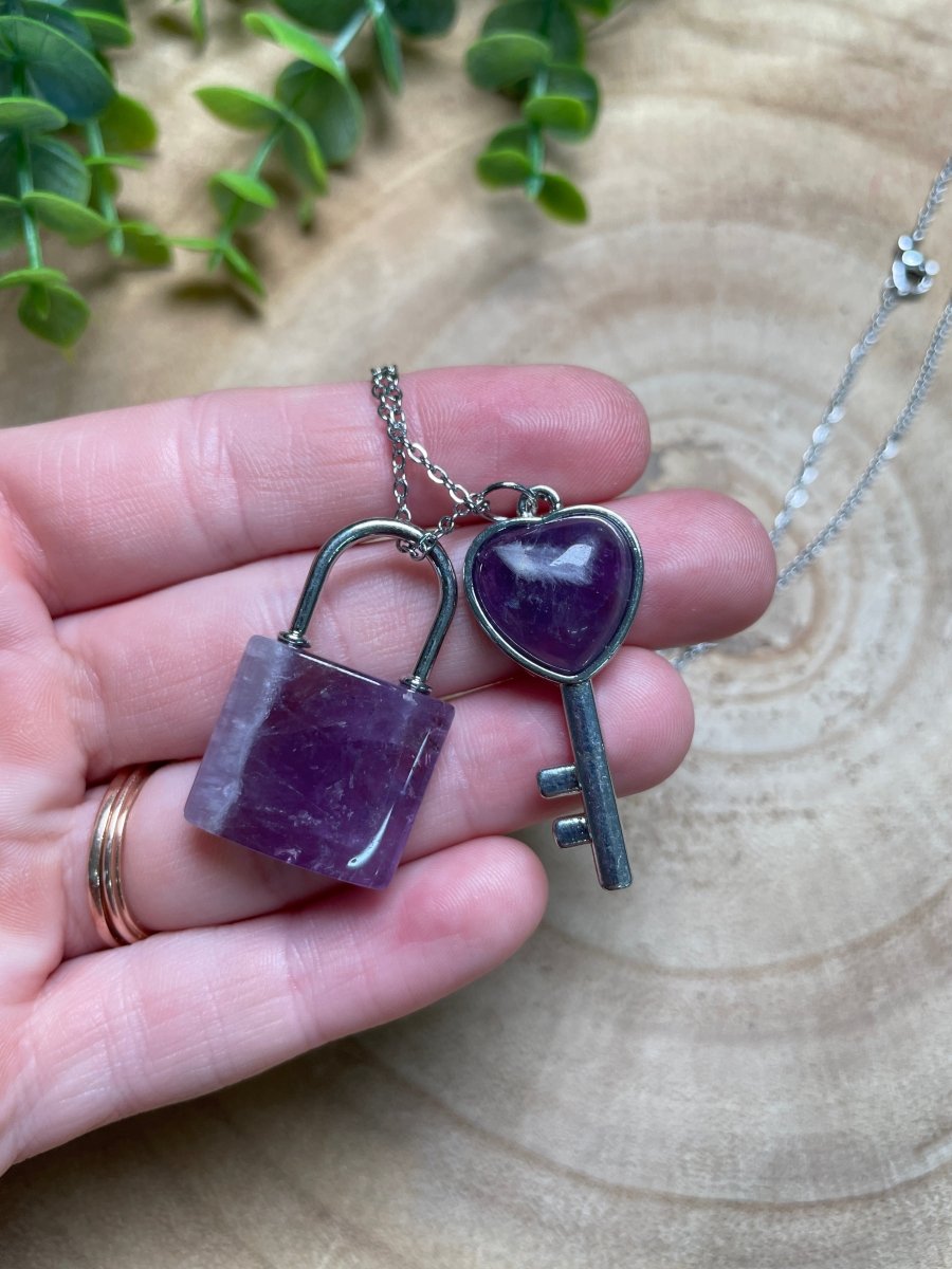 Crystal Heart Locket Necklace | Copper Ashes