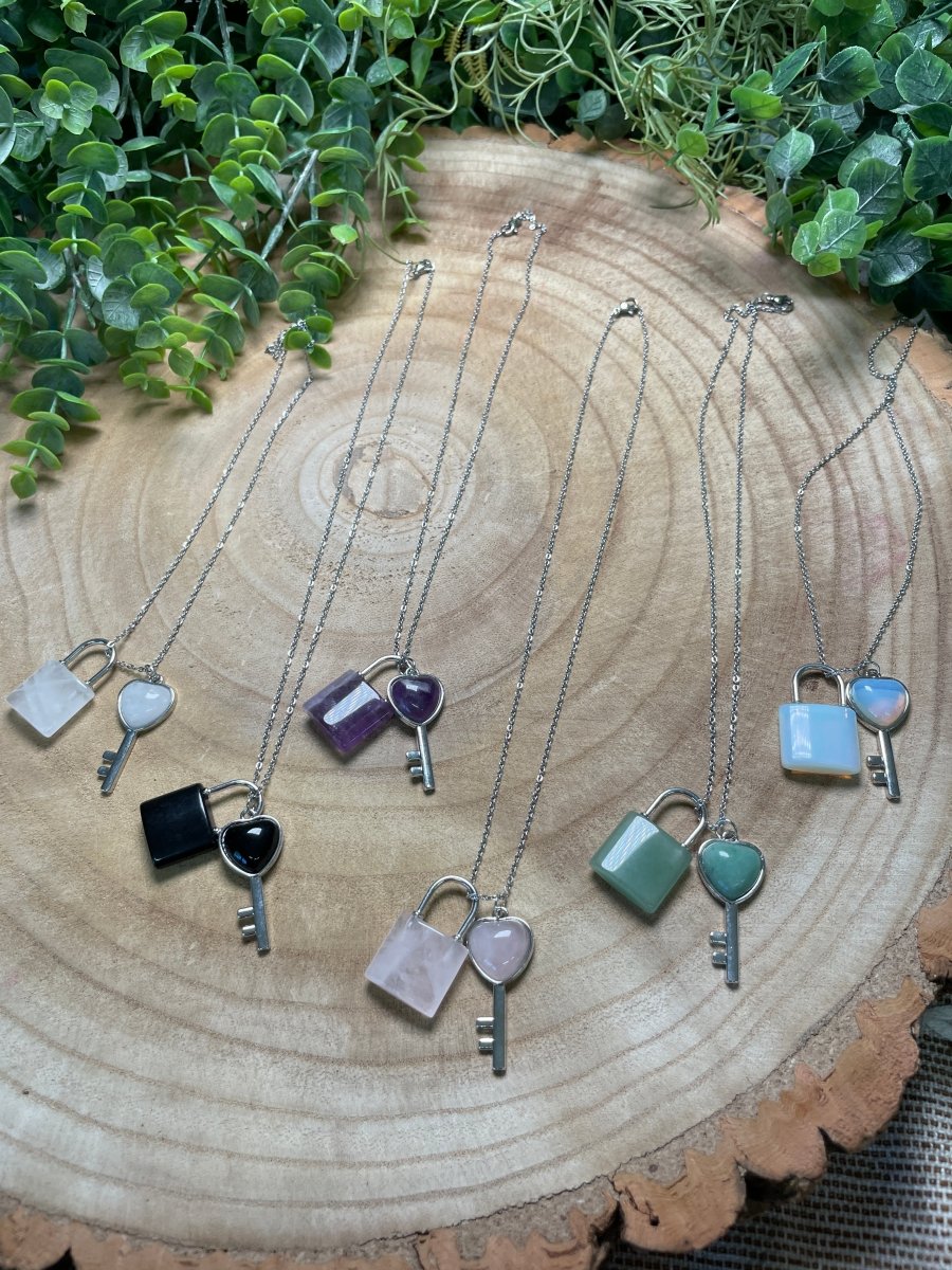 Crystal Heart Locket Necklace | Copper Ashes