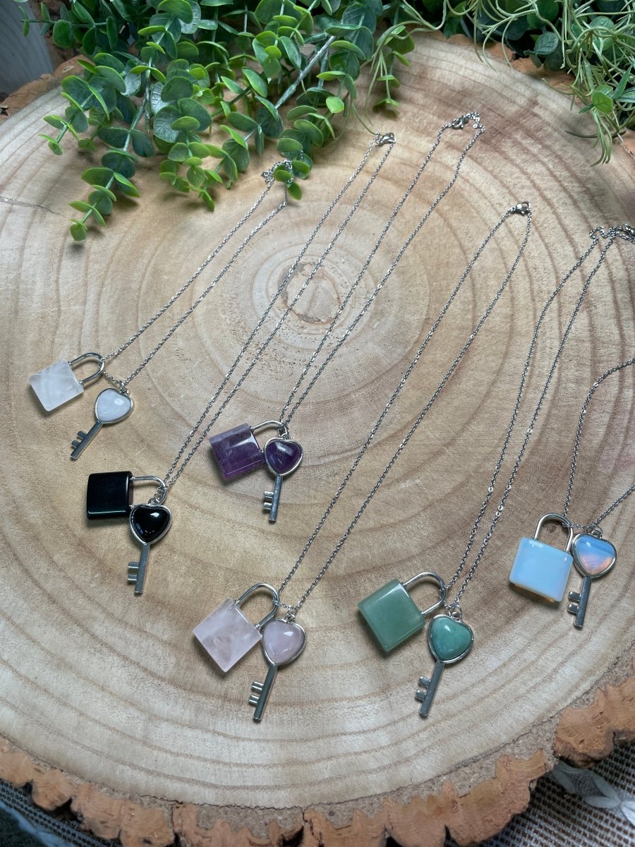 Crystal Heart Locket Necklace | Copper Ashes