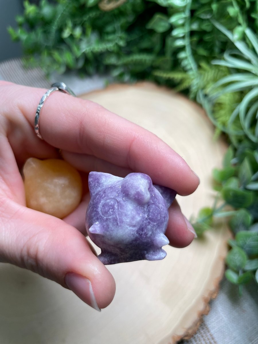 Crystal Jigglypuff (dark moss agate available) | Copper Ashes