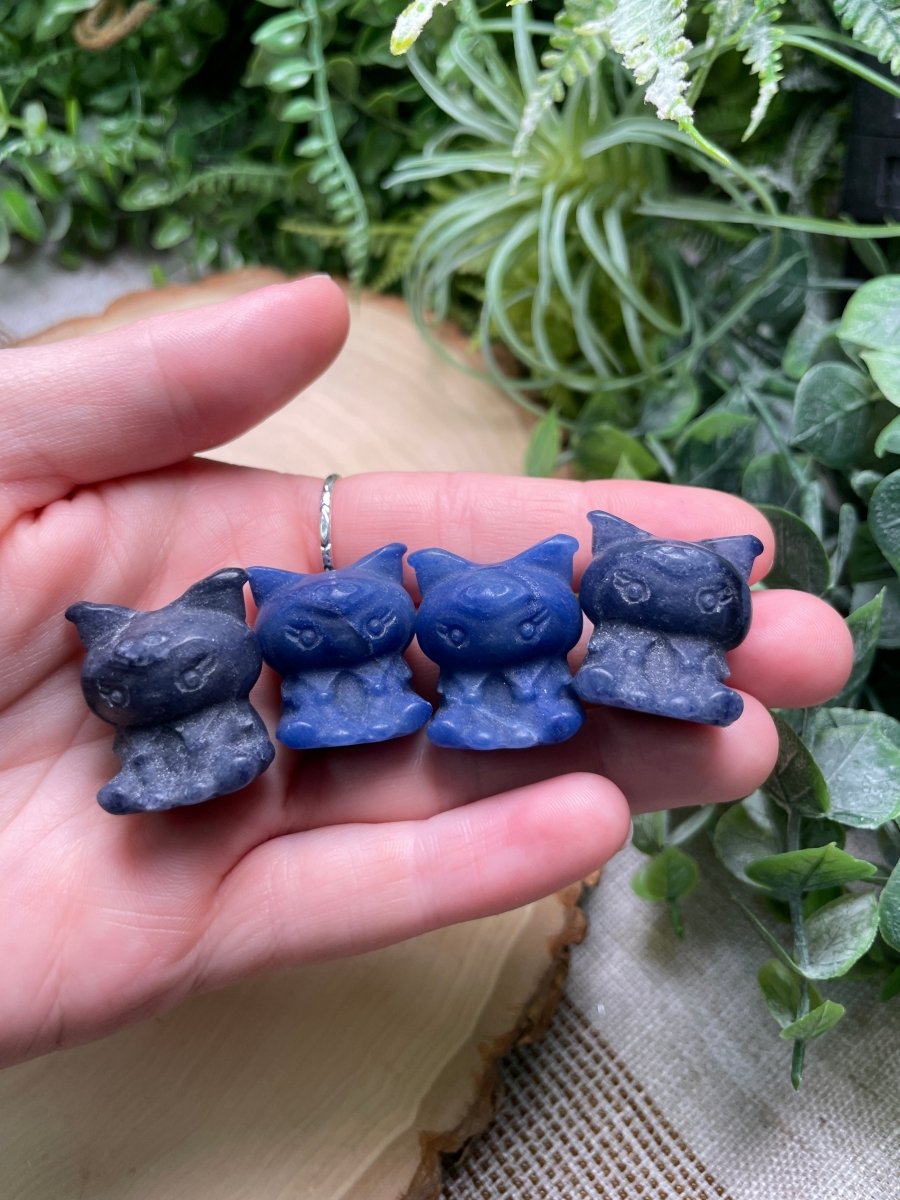 Crystal Kuromi from Hello Kitty (synthetic white jade available) | Copper Ashes