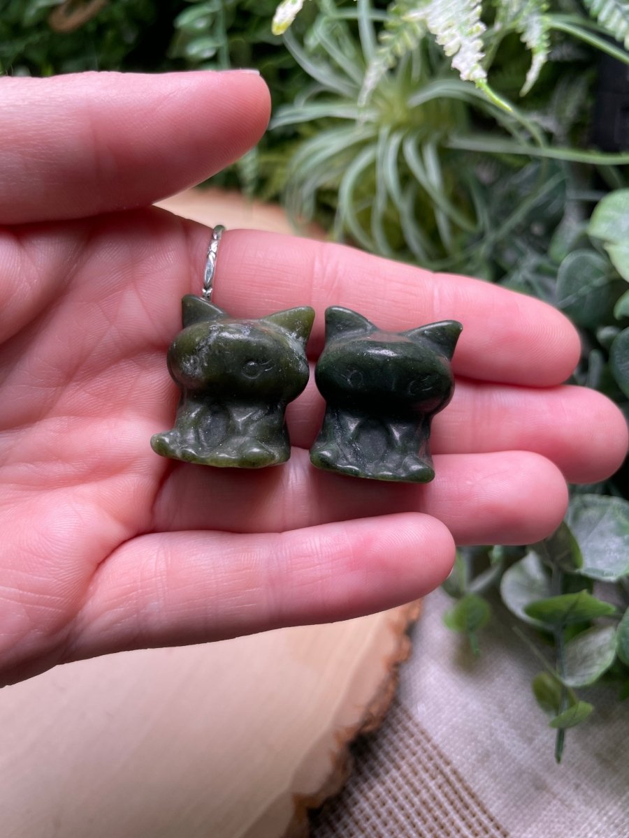 Crystal Kuromi from Hello Kitty (synthetic white jade available) | Copper Ashes