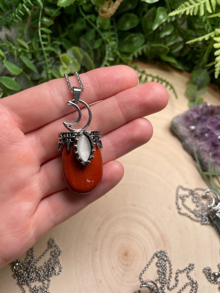 Crystal Moon Necklace | Copper Ashes