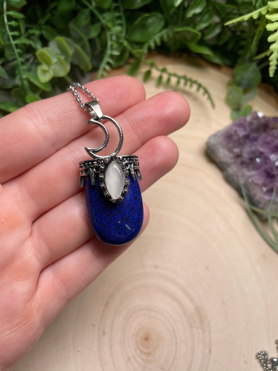 Crystal Moon Necklace | Copper Ashes