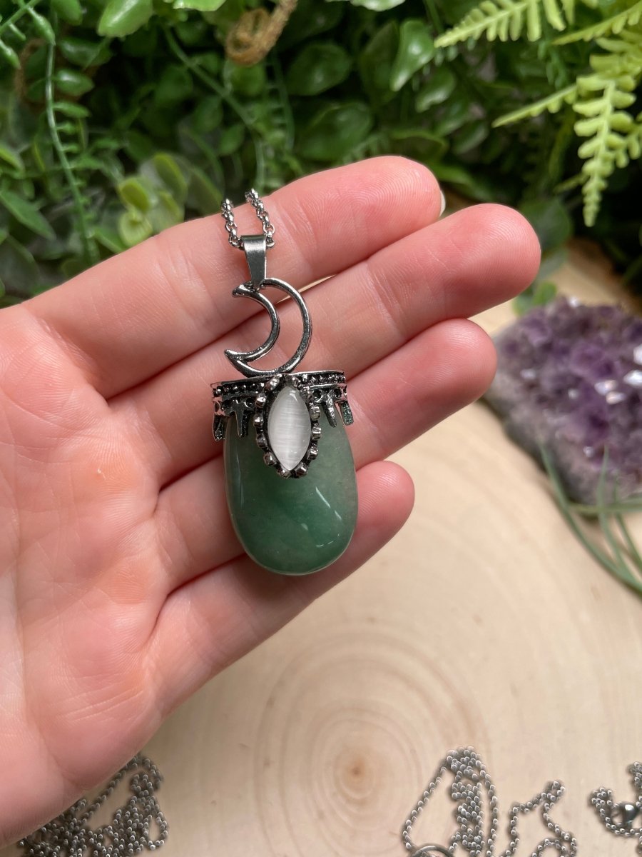 Crystal Moon Necklace | Copper Ashes