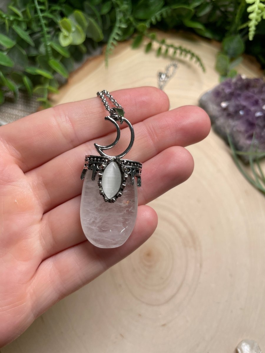 Crystal Moon Necklace | Copper Ashes