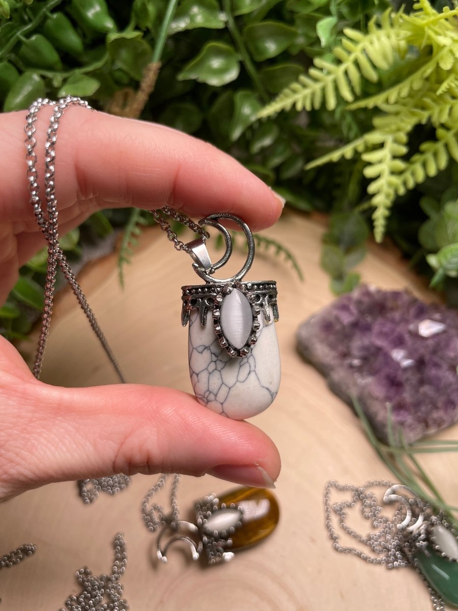Crystal Moon Necklace | Copper Ashes