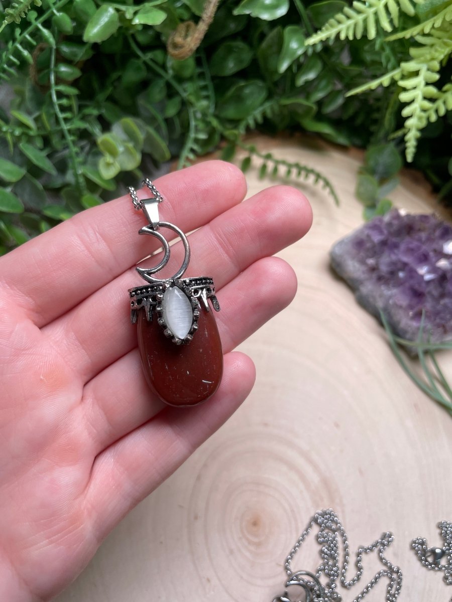 Crystal Moon Necklace | Copper Ashes