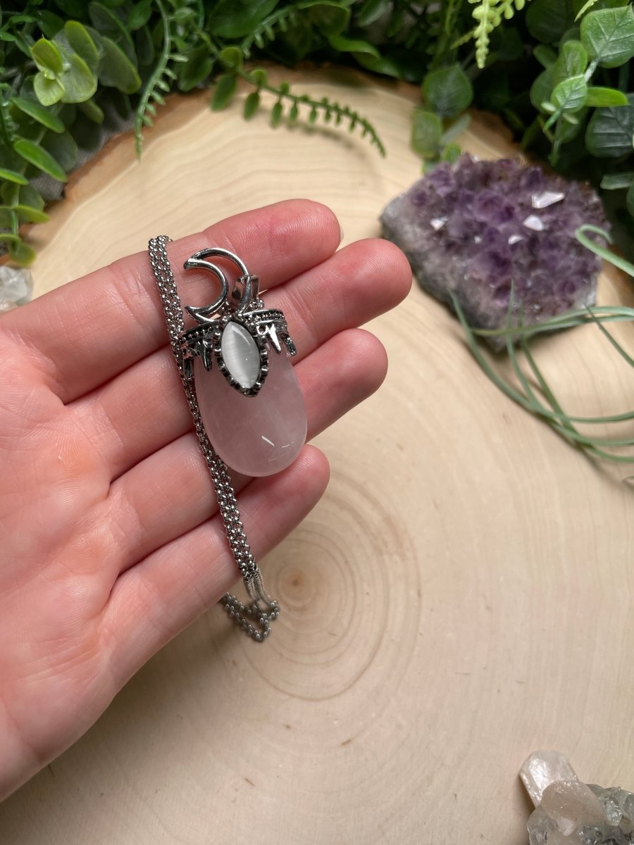 Crystal Moon Necklace | Copper Ashes