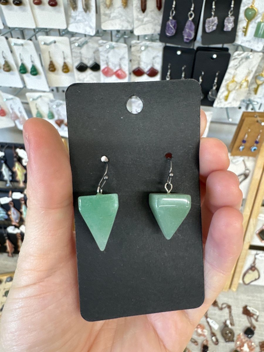 Crystal Pyramid Earrings | Copper Ashes