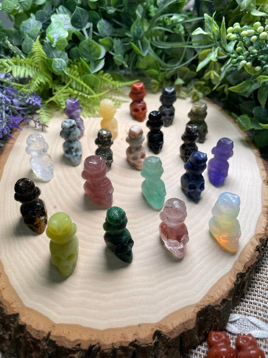 Crystal Skull with Owl | Copper Ashes