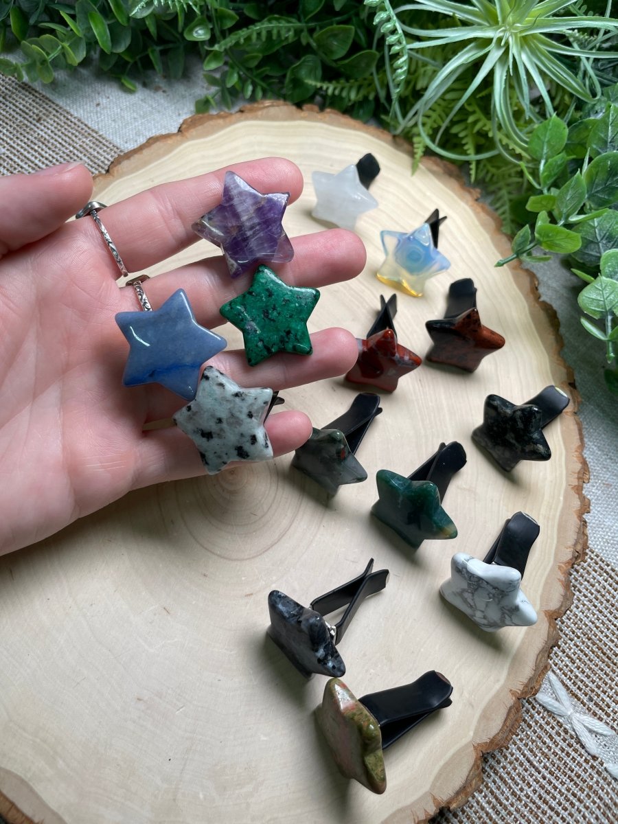 Crystal Star Car Vent Clips | Copper Ashes