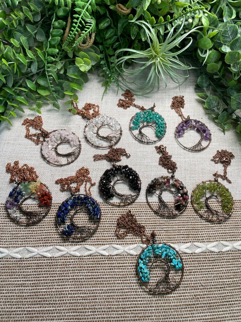 Crystal Tree of Life Necklace | Copper Ashes