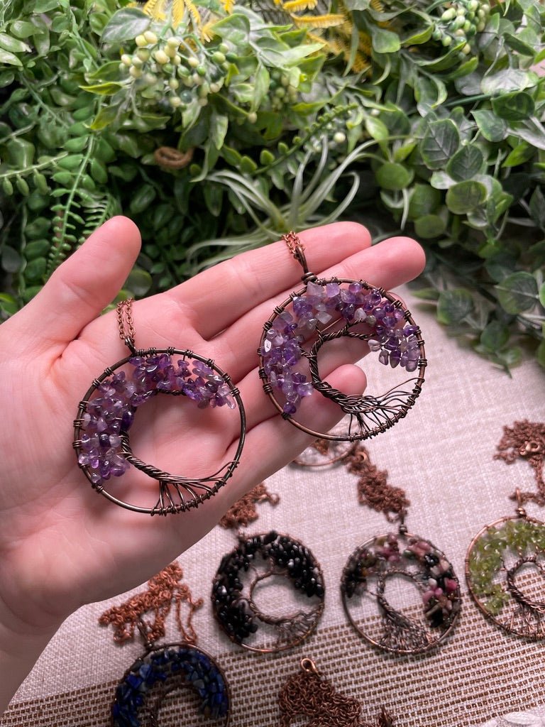 Crystal Tree of Life Necklace | Copper Ashes