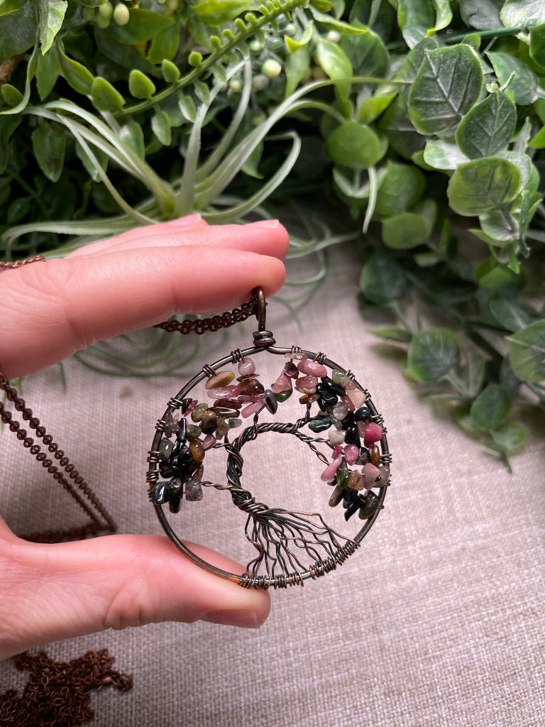 Crystal Tree of Life Necklace | Copper Ashes