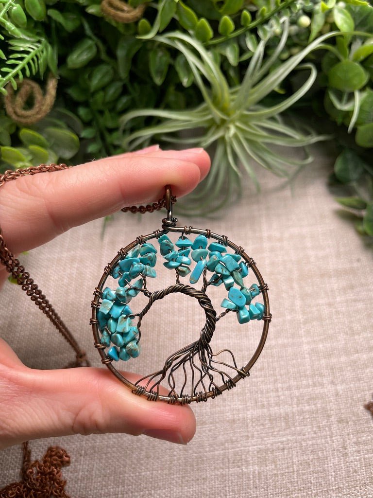 Crystal Tree of Life Necklace | Copper Ashes
