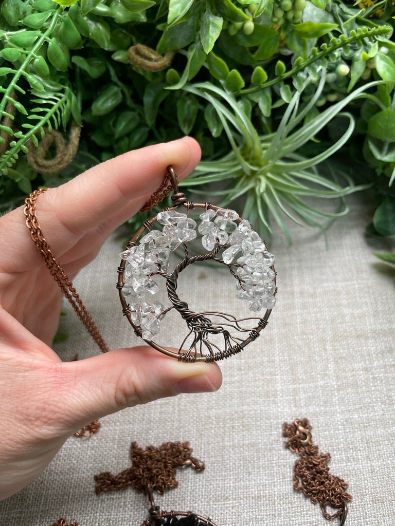 Crystal Tree of Life Necklace | Copper Ashes