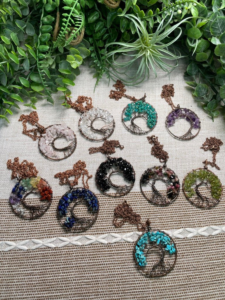 Crystal Tree of Life Necklace | Copper Ashes