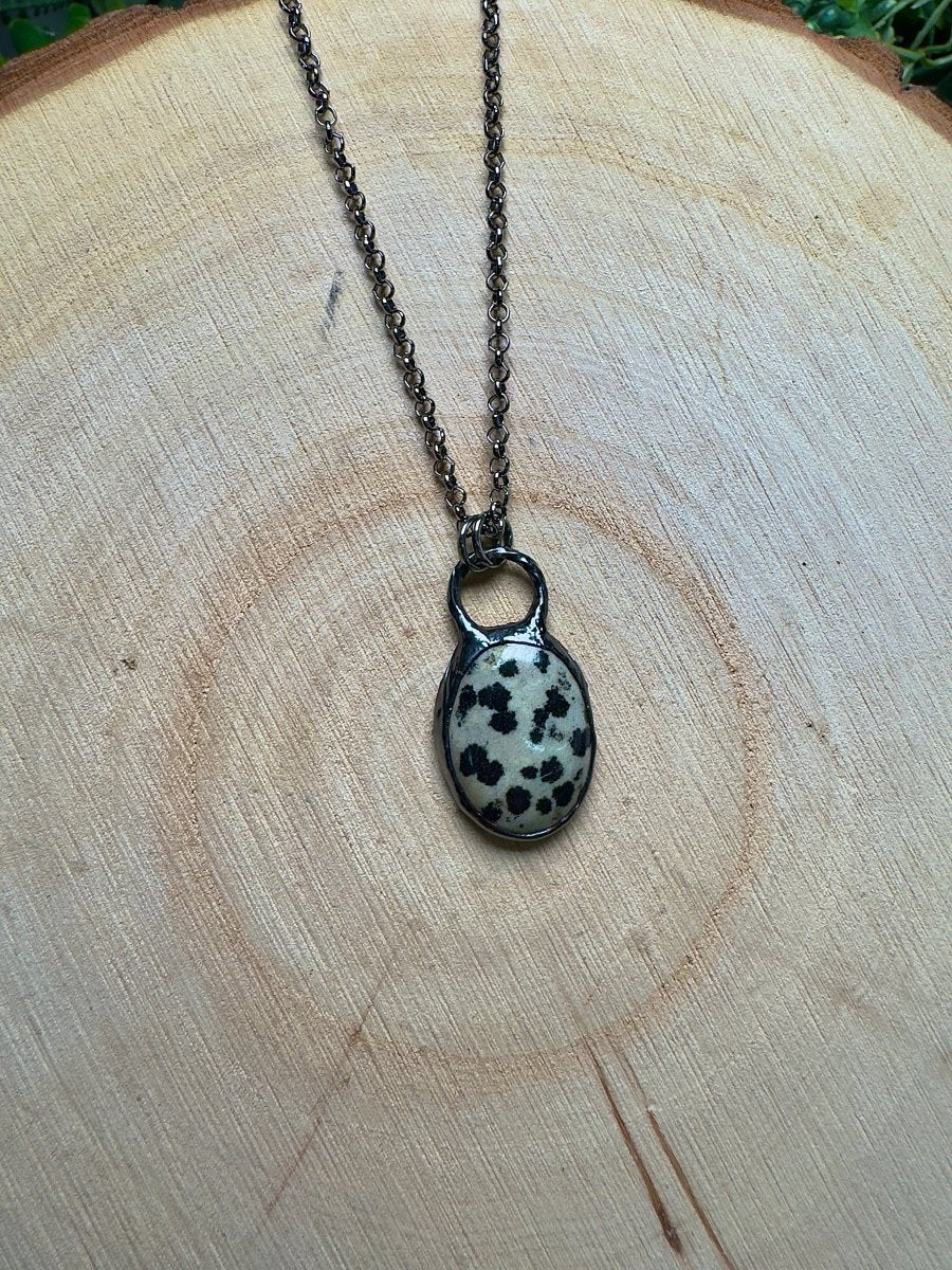 Dalmatian Jasper Necklace | Copper Ashes