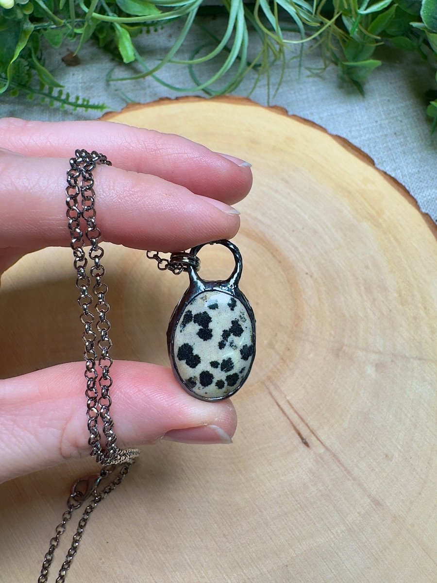 Dalmatian Jasper Necklace | Copper Ashes