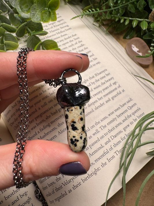 Dalmatian Jasper Penis Necklace | Copper Ashes