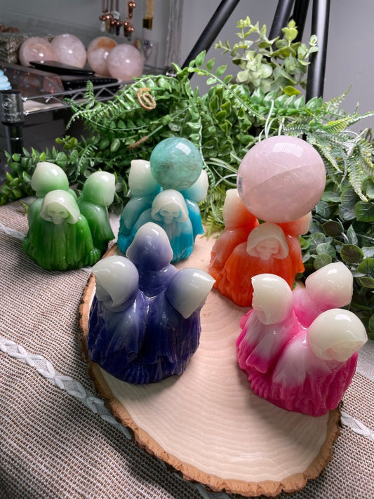 Death Reaper Resin Sphere Holder | Copper Ashes