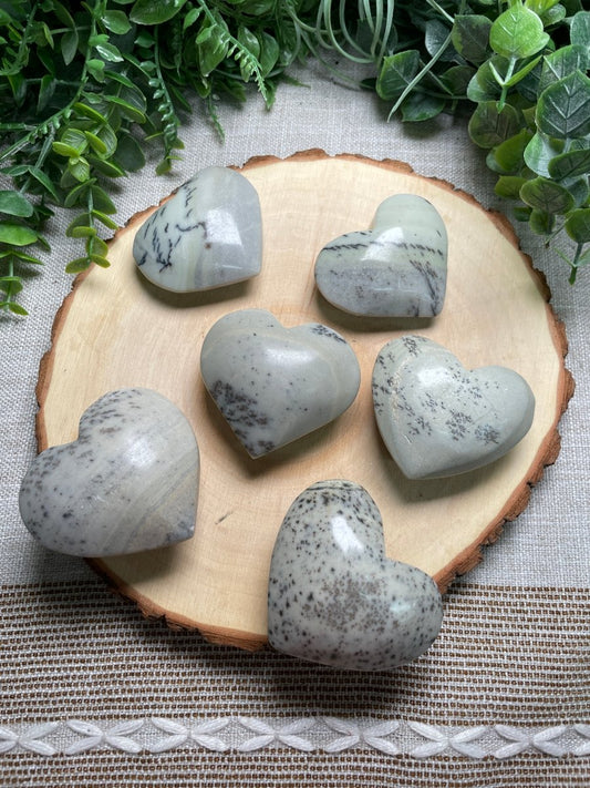 Dendritic Jade Heart | Copper Ashes