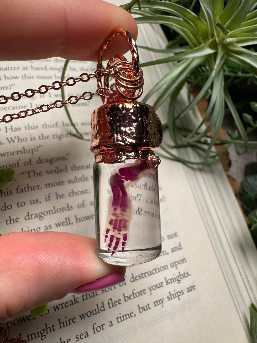 Diaphonized Rat Paw and Labradorite Oddity Necklace | Copper Ashes