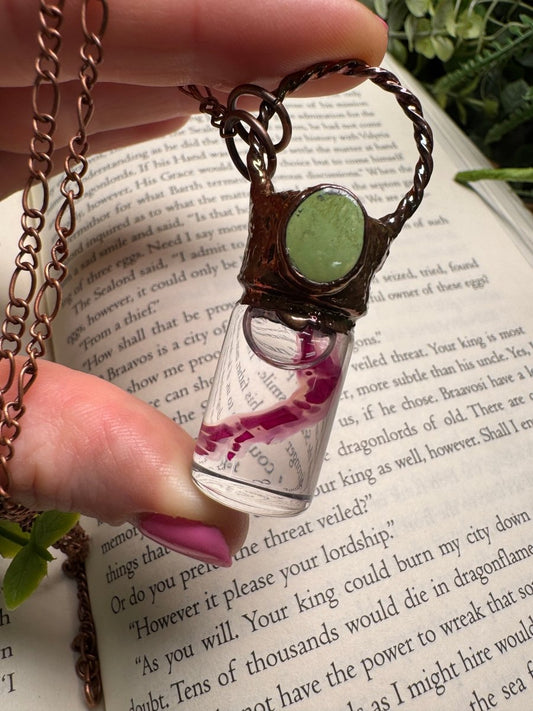 Diaphonized Rat Paw and Turquoise Oddity Necklace | Copper Ashes