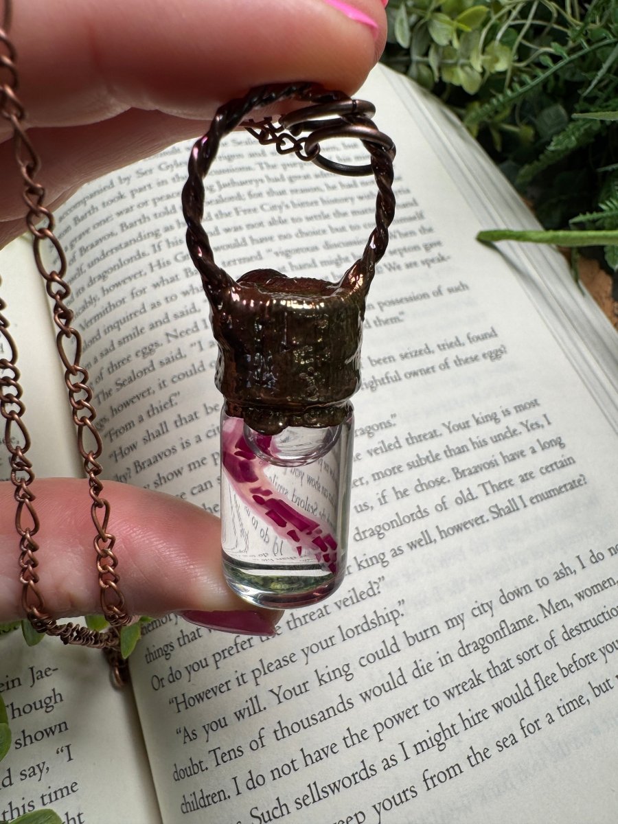 Diaphonized Rat Paw and Turquoise Oddity Necklace | Copper Ashes