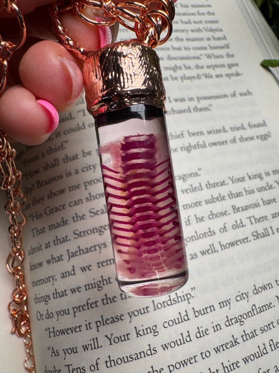 Diaphonized Rat Ribcage and Labradorite Oddity Necklace | Copper Ashes