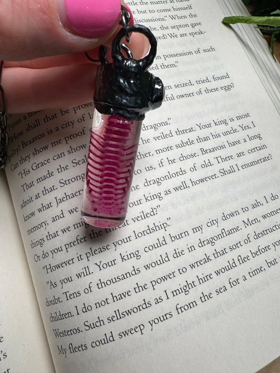 Diaphonized Rat Ribcage and Moonstone Oddity Necklace | Copper Ashes