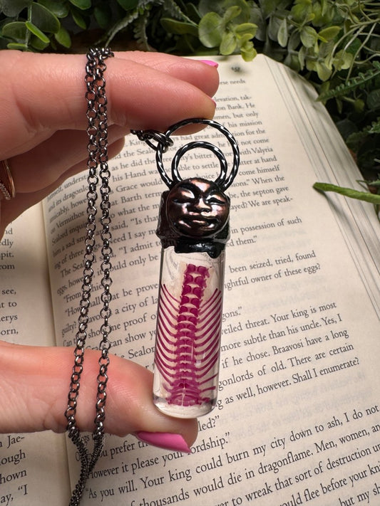 Diaphonized Rat Ribcage Goddess Oddity Necklace | Copper Ashes