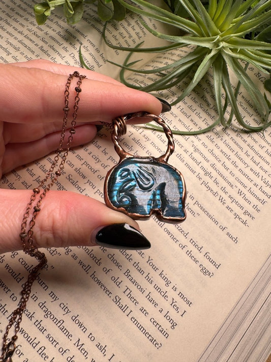 Elephant Labradorite Necklace | Copper Ashes