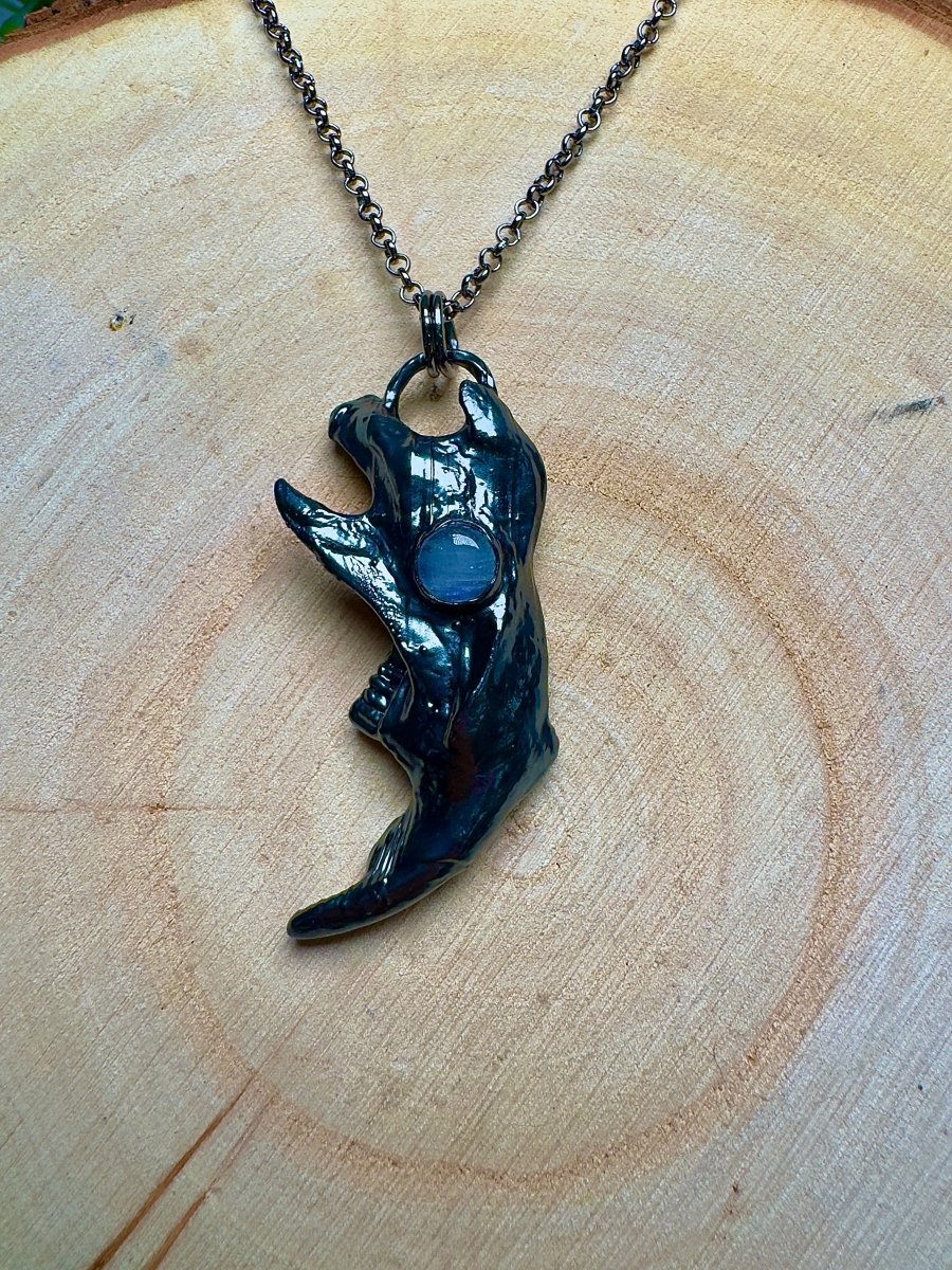 Elspeth - Muskrat Jawbone and Moonstone Necklace | Copper Ashes