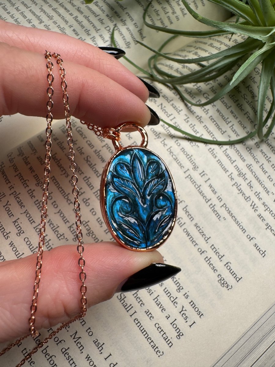 Floral Labradorite Necklace | Copper Ashes