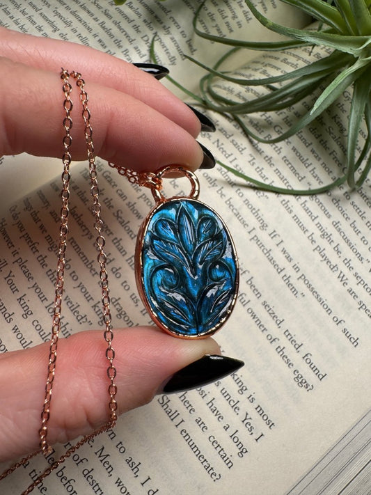 Floral Labradorite Necklace | Copper Ashes