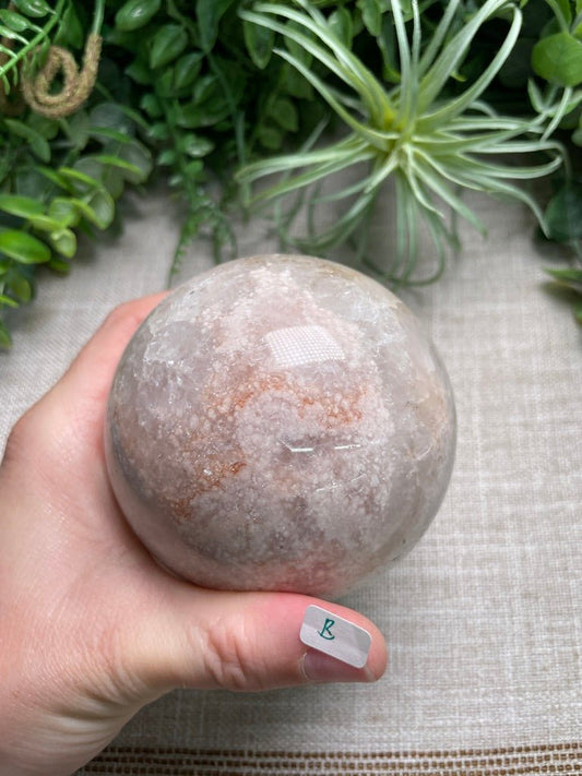 Flower Agate Mix Sphere | Copper Ashes