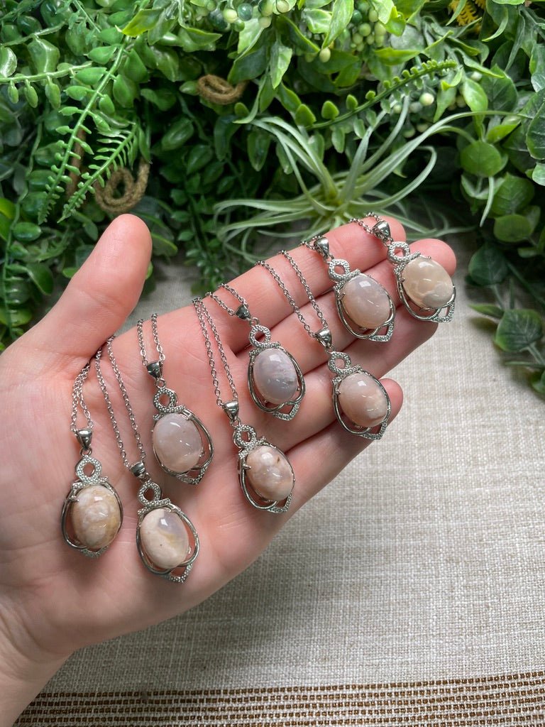 Flower Agate Necklace | Copper Ashes