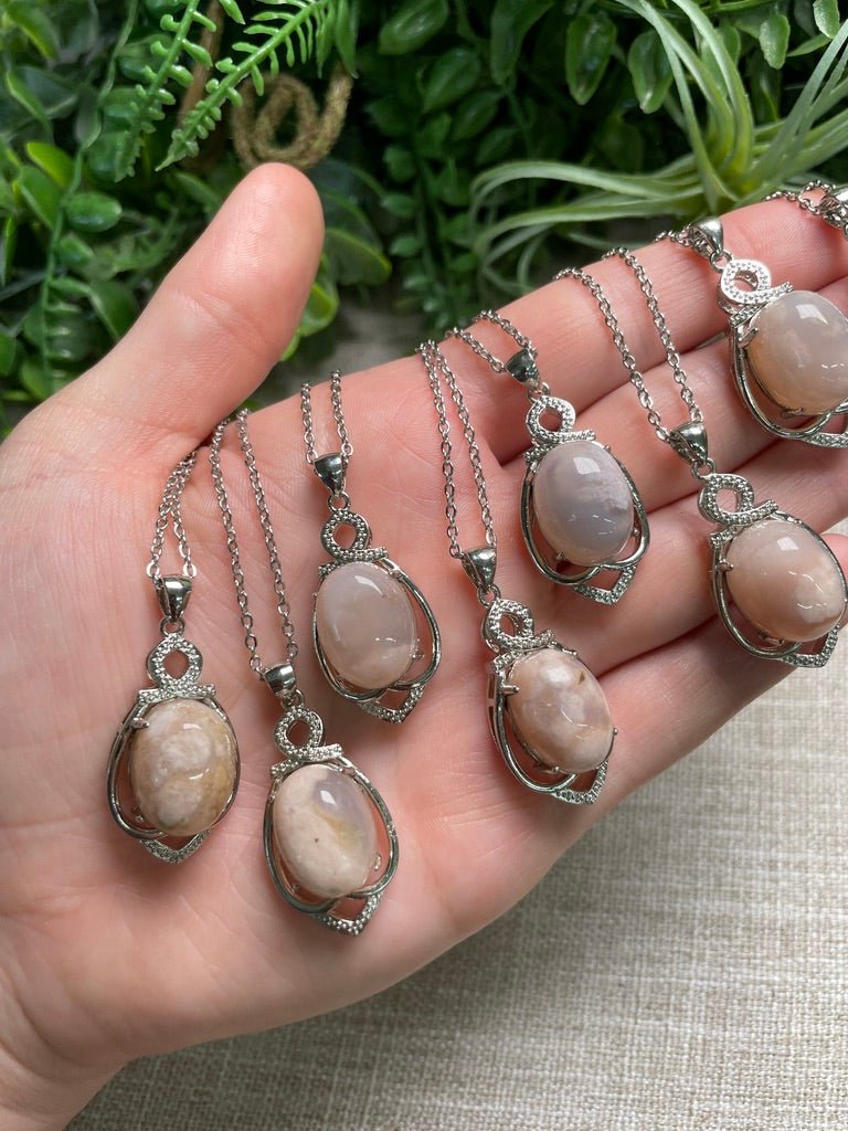 Flower Agate Necklace | Copper Ashes