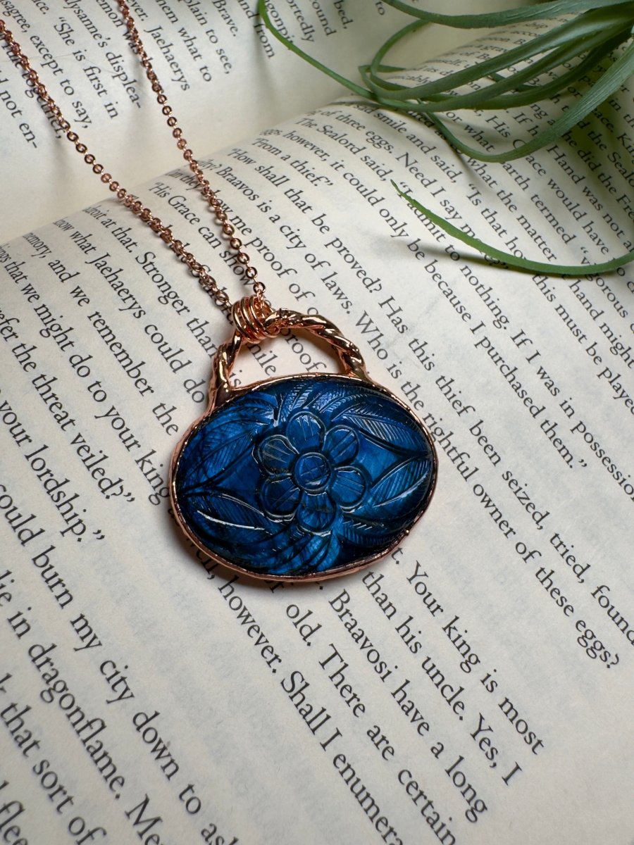 Flower Labradorite Necklace | Copper Ashes
