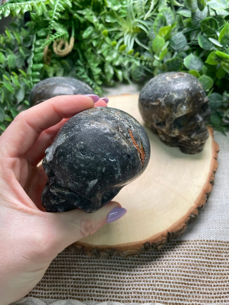 Fluorite and Sphalerite Mix Skull | Copper Ashes