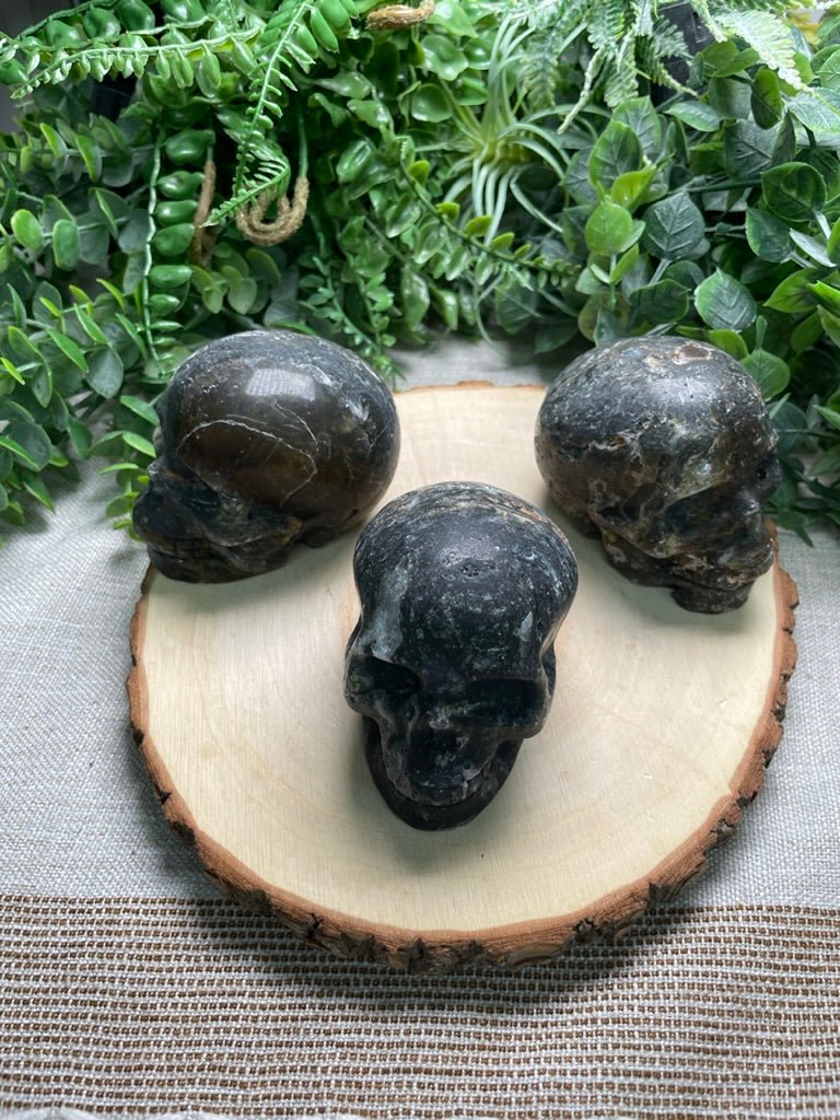 Fluorite and Sphalerite Mix Skull | Copper Ashes