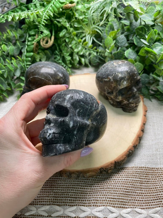 Fluorite and Sphalerite Mix Skull | Copper Ashes