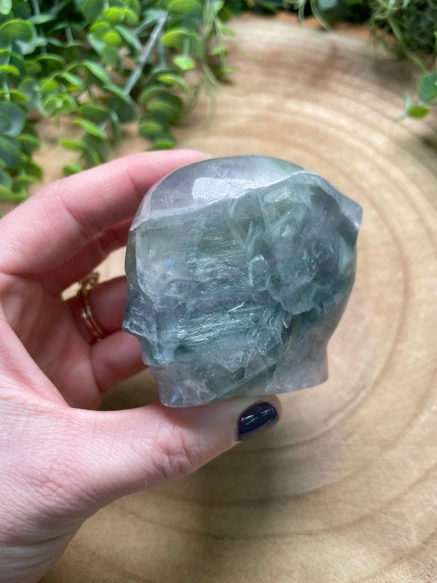 Fluorite Fae Head (chipped) | Copper Ashes