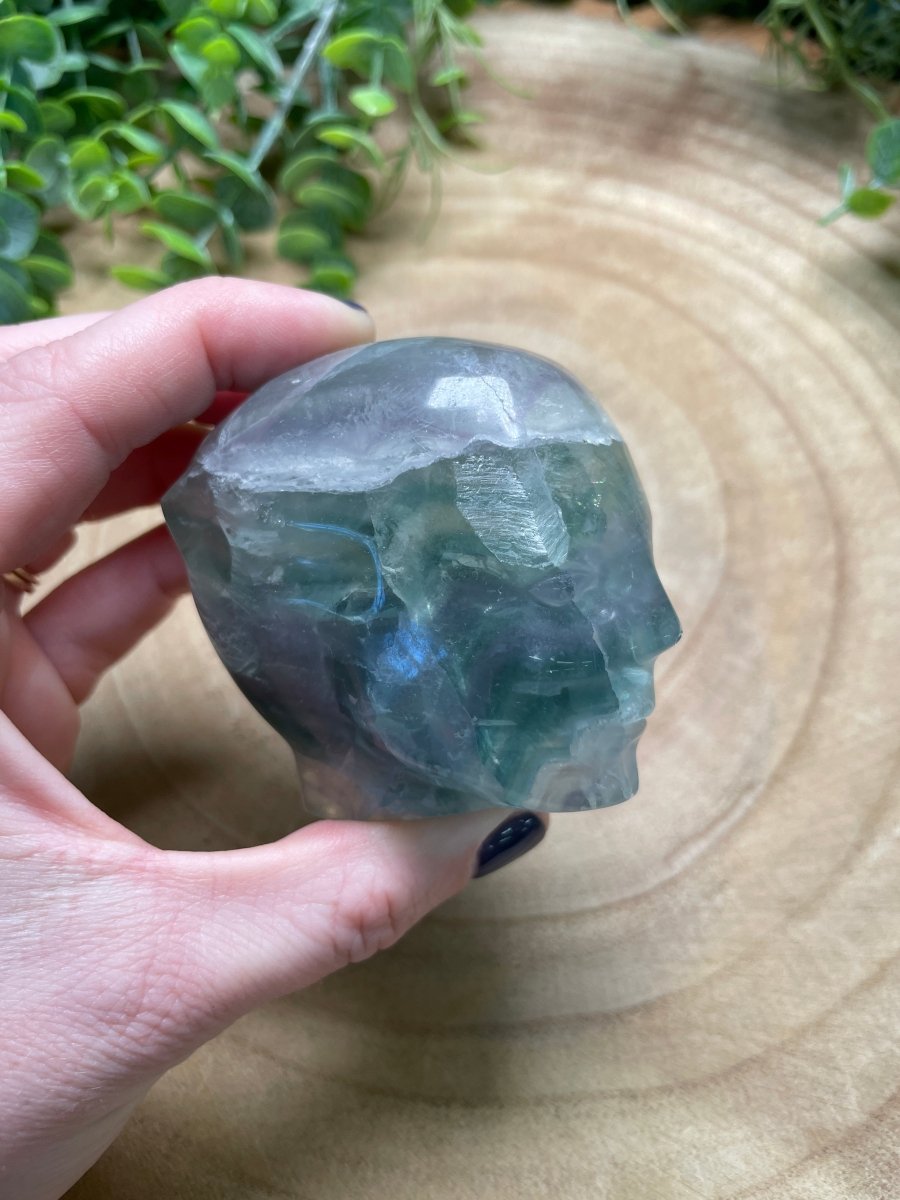 Fluorite Fae Head (chipped) | Copper Ashes