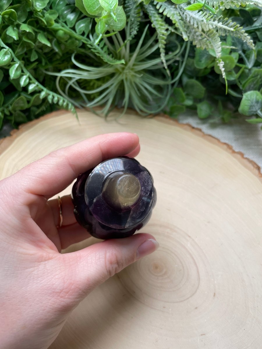 Fluorite Jack - O - Lantern (chipped) | Copper Ashes