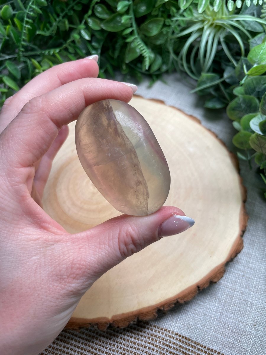 Fluorite Palm Stone | Copper Ashes