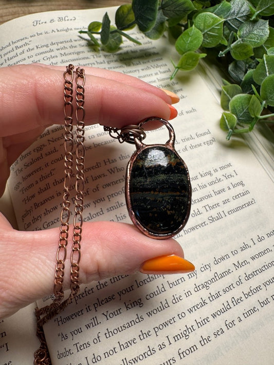 Fluorite Root Necklace | Copper Ashes