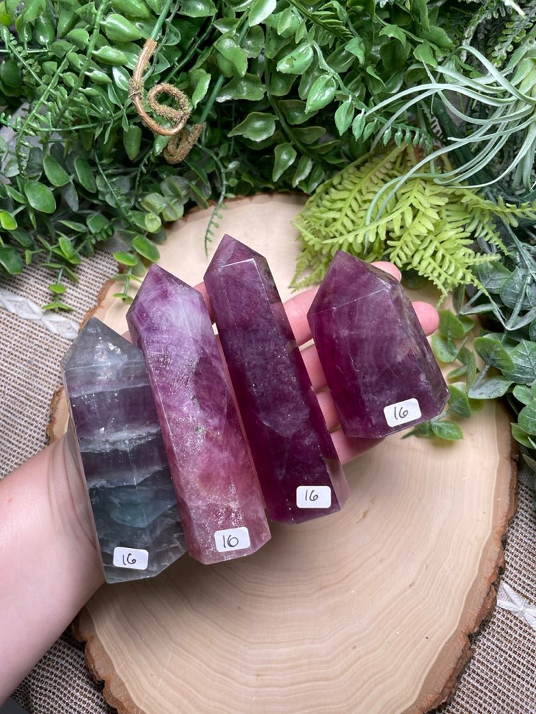 Fluorite Tower (may have minor scratches and chips) | Copper Ashes